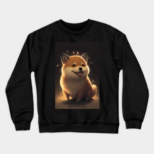 Happy Shiba Inu Dog Crewneck Sweatshirt